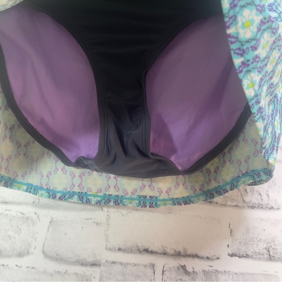 Athleta Paisley Waist Two Pattern Swim Skirt Small - Picture 2 of 12